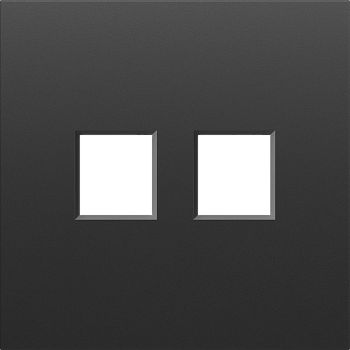 Donel S08 черный графит накладка 2-я для розеток RJ45,TV,SAT, серия DB