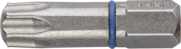 Биты "ЭКСПЕРТ" торсионные кованые, обточенные, хромомолибденовая сталь, тип хвостовика C 1/4", T30, 25мм, 2шт ЗУБР