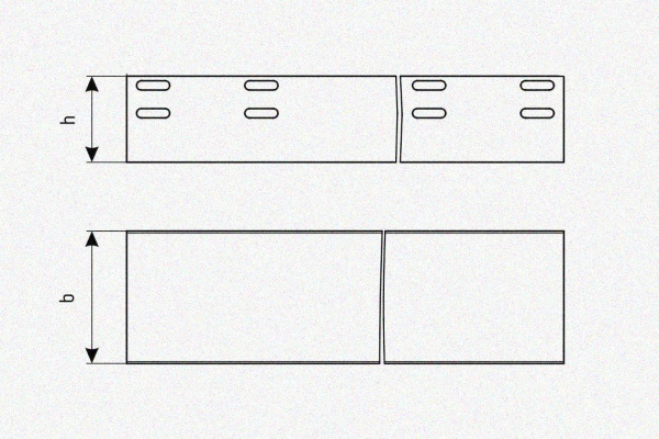 Лоток глухой ЛМГ 80х80х2000 УХЛ1, оцинкованный лист, S1,0
