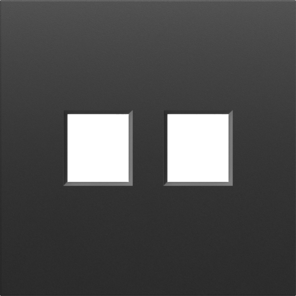 Donel S08 черный графит накладка 2-я для розеток RJ45,TV,SAT, серия DB