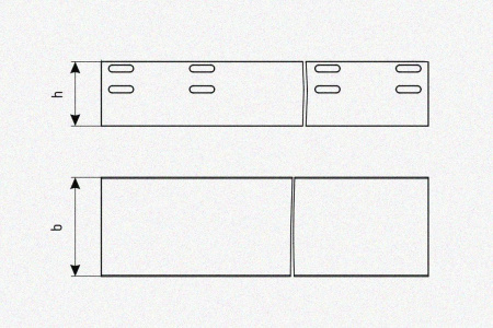 Лоток глухой ЛМГ 400х150х3000 УХЛ1, оцинкованный лист, S1,5
