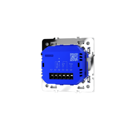 Терморегулятор электронный Voltum S70 с индикацией и датчиком, для теплого пола, (белый матовый)