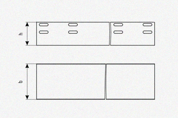 Лоток глухой ЛМГ 400х150х3000 УХЛ1, оцинкованный лист, S1,5