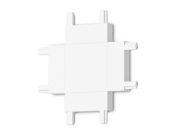 Коннектор X-образный для накладного шинопровода Magnetic Ultra Slim GV1124 WH белый 46*46*6 Ambrella Light