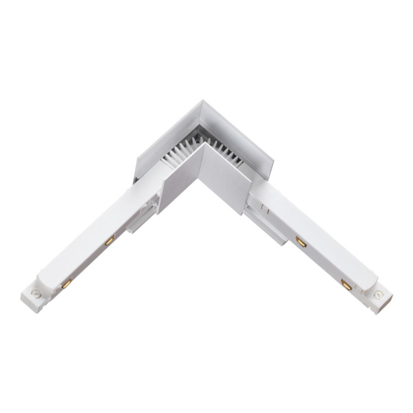 Соединитель с токопроводом для шинопровода L-образный IP20 48V FLUM белый NOVOTECH