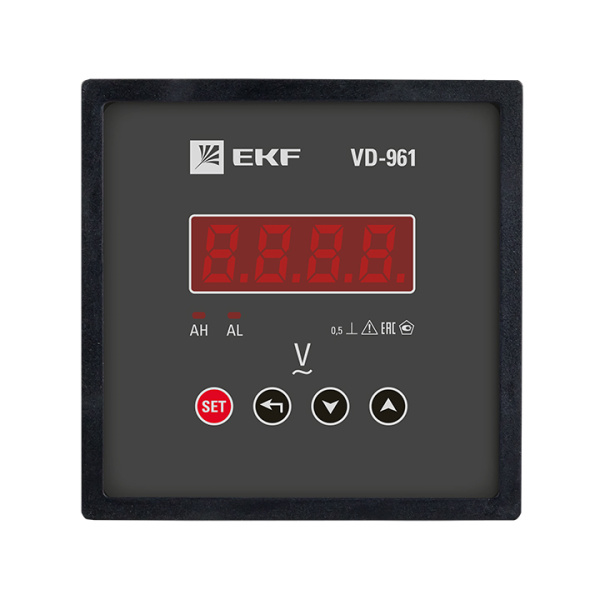 Вольтметр VD-961 цифровой на панель (96х96) однофазный PROxima EKF