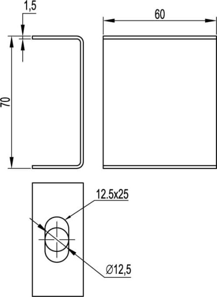 Скоба PL облегченная для подвеса лотка DKC