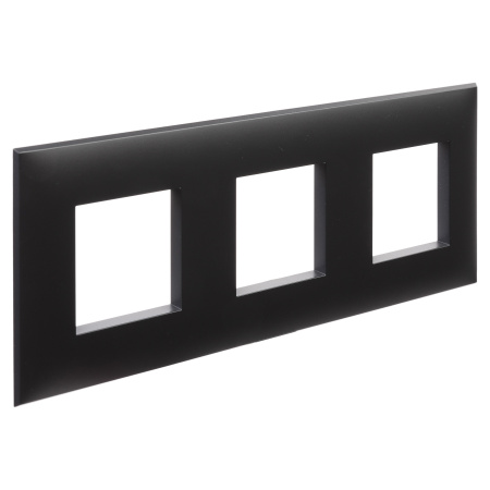 Рамка "Avanti", "Черный матовый", 3 поста (6 мод.) DKC