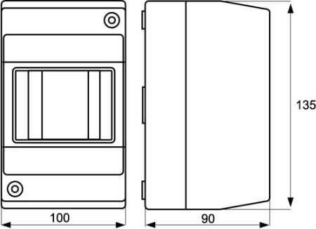 ЩРн-П-4, RAL7035, без крышки DKC