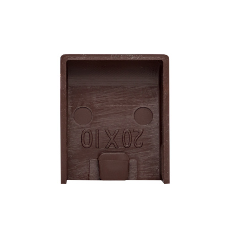 Заглушка (20х10) (4 шт) темное дерево EKF-Plast