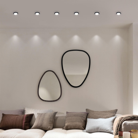 Встраиваемый точечный светильник GU10 белый, черный IP20 (a053344) Elektrostandard