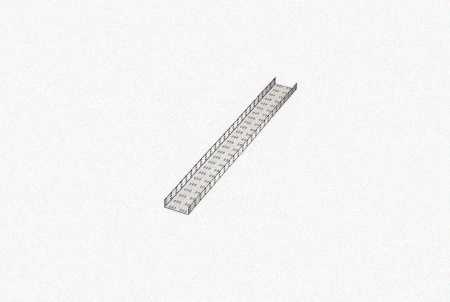 Лоток замковый перфорированный ЛМЗ 200х80х2000 УХЛ1, оцинкованный лист, S1,5