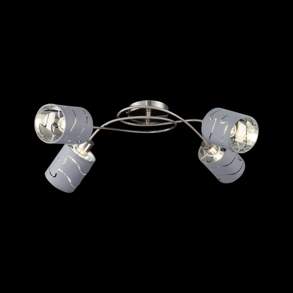 Потолочный светильник 4*E14 60Вт Никель IP20 Joell FR5001CL-04N Freya