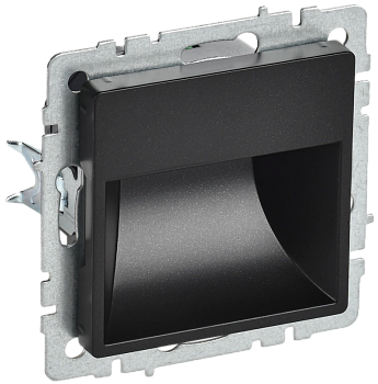 BRITE Подсветка светодиодная встраиваемая ПЛ20-БрЧ черный IEK