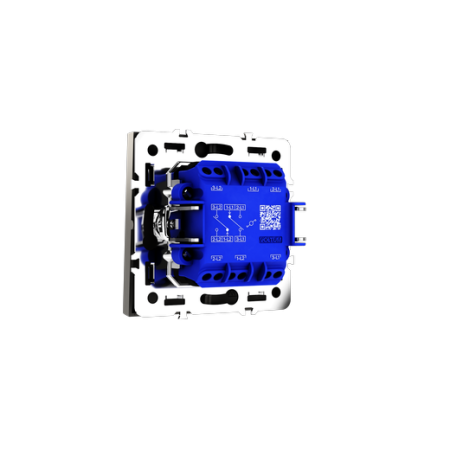Проходной переключатель встраиваемый Voltum S70 двухклавишный 10А, (кашемир)