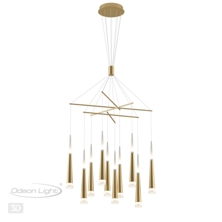 Подвесной св-к LED 3000K 70W 220V VIVAT золотистый/металл ODEON LIGHT