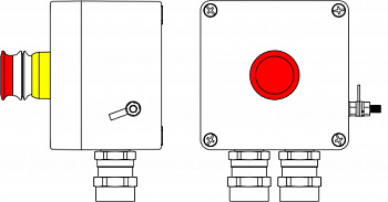 Взрывозащищ. пост упр. из полиэстера CPE-P-03-(1xP3E(11))-2x6018AASBKGM2SB(C)1Ex d e IIC T6 Gb / Ex tb IIIC T80°C Db IP66 DKC