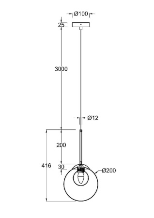 Подвесной светильник 1*G9 20Вт Золото IP20 Basic form MOD521PL-01G3 Maytoni
