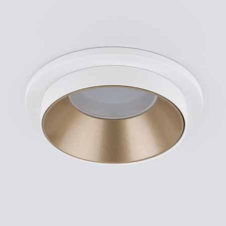 Встраиваемый точечный светильник GU10 белый, золотой IP20 (a053343) Elektrostandard