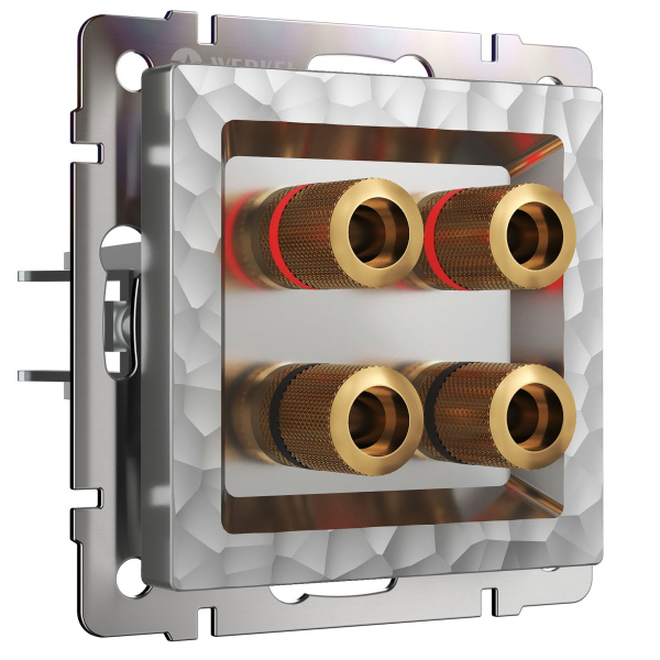 Акустическая розетка (серебряный) Hammer СУ IP20 Werkel