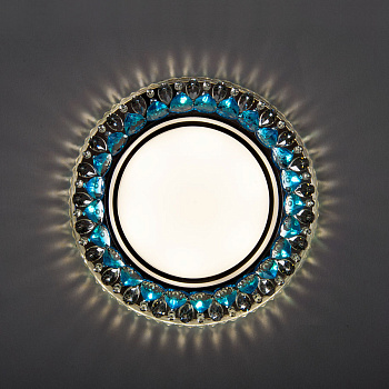 Светильник встраиваемый GCL-GX53-H38-BL Бирюза General