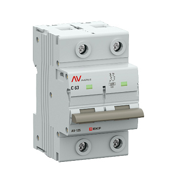 Выключатель автоматический ВА МОД AV-125 2П 63A C 10кА AVERES EKF