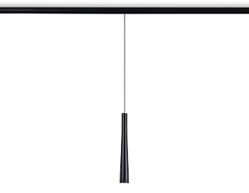 Светильник светодиодный трековый подвесной для шинопровода Magnetic GL4351 BK черный IP20 6W 4200K 48V 24° D40*H300 Ambrella Light