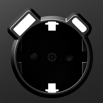 Donel A07 матовый карбон накладка для розетки Schuko с зарядным устройством USB A+C, со шторками 16A 250 В~,серия DB