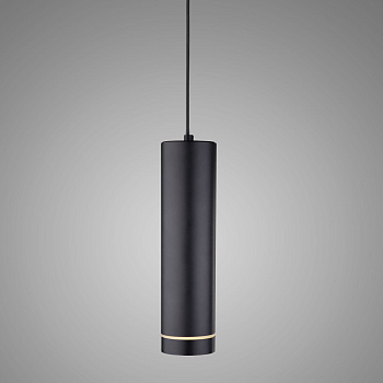 Св-к св/д подвес спот DLR023 12W(560lm) 4200K 4K черный матовый 90x90x1030 ES