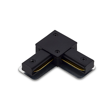 Donel L-образный токопроводящий соединитель для шинопровода, черный, пластик, 69х69 мм, серия: DN01