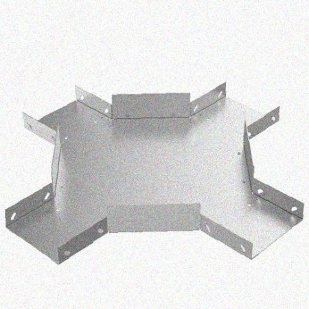 Лоток крестообразный замковый перфорированный КМЗ 200х50 УТ1,5, оцинкованный лист, S1,5