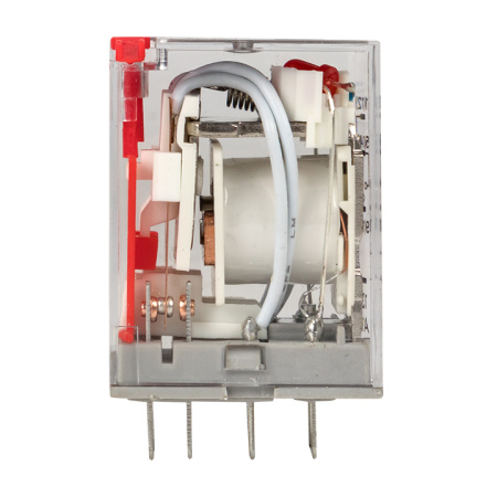 Реле промежуточное с кнопкой и мех, Индикацией RPAt 22/4 5A 230В AC AVERES EKF