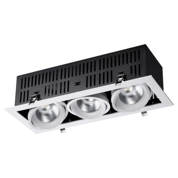 Встр.карданный св-к IP20 LED 4000К 3*24W 100-265V GESSO бел/черн NOVOTECH