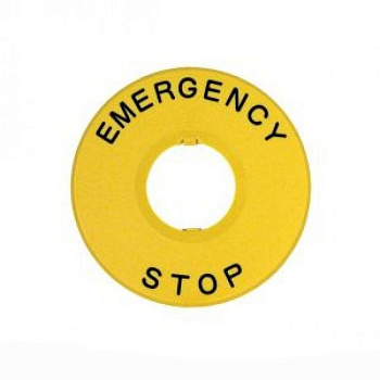 Шильдик аварийной остановки NP2-BY8330 φ90 (с надписью) (R) CHINT