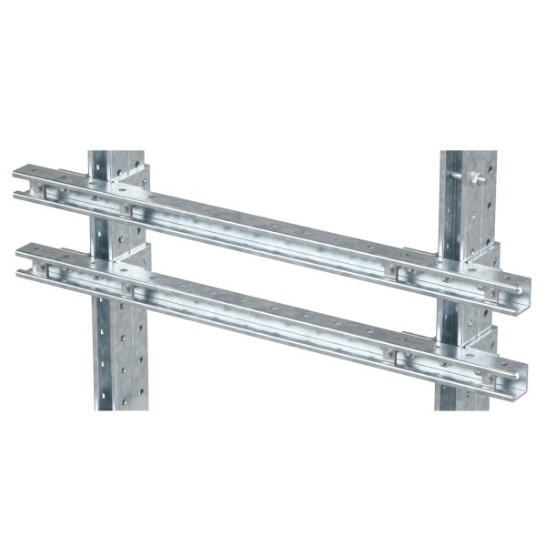 Комплект монтажных профилей на раму для крепления 2 оболочек винтами din 84 M6X40 8 шт. , горячеоцинкованный, длина 1000 мм DKC