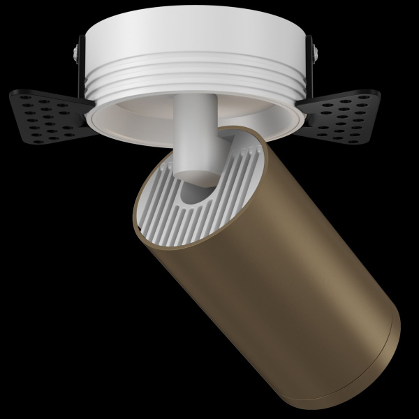 Встраиваемый светильник 1*GU10 10Вт Белый и Бронза матовая IP20 FOCUS S C058CL-1WBZ Technical