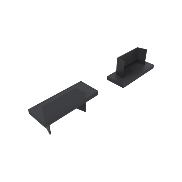 3-08-01/05-Ч комплект заглушек к ал.профилю 08-01/05-Ч, черн., 10 шт Apeyron