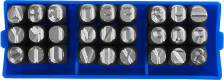 Клейма буквенные латинские, шрифт 8мм ЗУБР