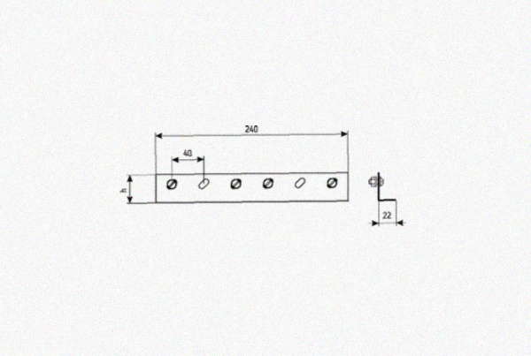 Соединитель лотковый замковый СЛЗх110х1,5 УТ1,5, горячее цинкование, S1,5
