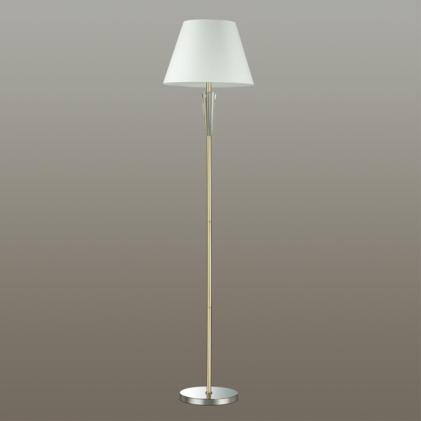 Торшер E27 1*60W 220V LORAINE хром,золотой LUMION