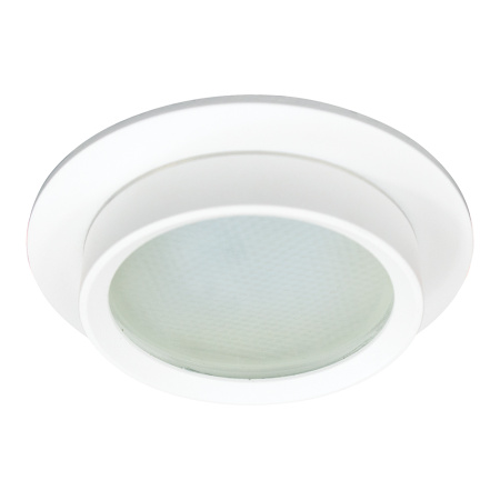 Светильник потолочный встраиваемый, 15W 230V GX53, IP44, белый, круг, без лампы, DL504 Feron