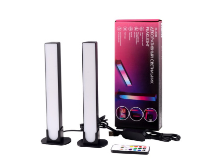 Декоративный светильник Spire Light с пультом ДУ RocketSocket, 5.0Вт, RGBIC цвета, 15 режимов + музыкальный, регулировка яркости, таймер, черный