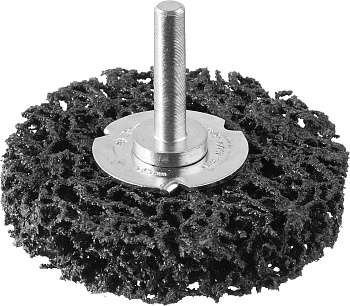 Профессионал. Щетка дисковая для дрели, нейлоновая проволока с абразивным покрытием, с открытой агрессивной структурой, 63мм ЗУБР