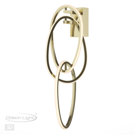 Настенный св-к LED 33W 4000K SPACE золотой/акрил ODEON LIGHT