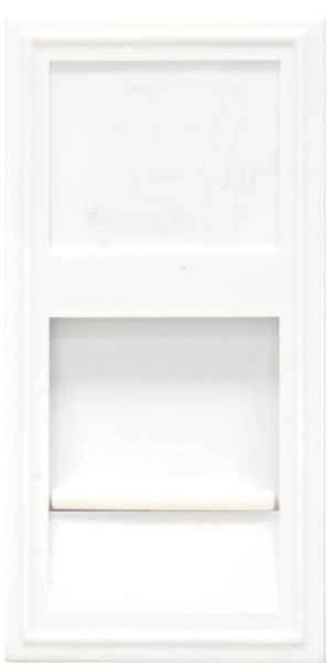 Donel Розетка DEC RJ45 UTP кат.5e, 1мод., бел. (22.5х45мм)