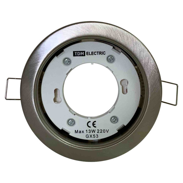 Светильник встраиваемый СВ 01-06 GX53 220 В 50 Гц сатин никель SQ0359-0060 TDM Apeyron
