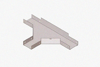 Лоток тройниковый глухой ОТГ 200х200 УТ1,5, оцинкованный лист S1,5