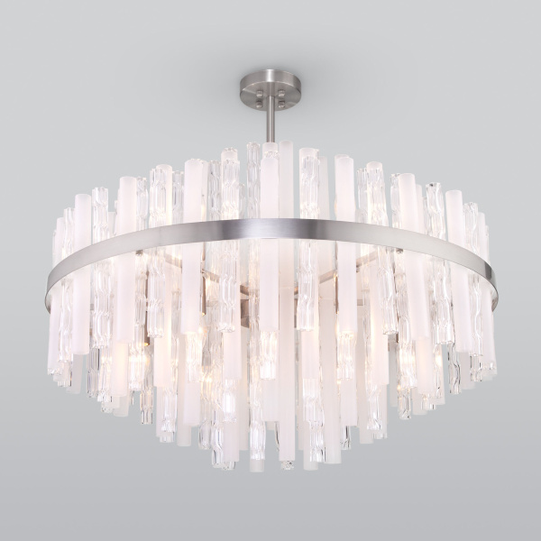 Умная потолочная люстра 12*E14 60Вт никель IP20 Hollis (367/12 Smart никель) Bogate's