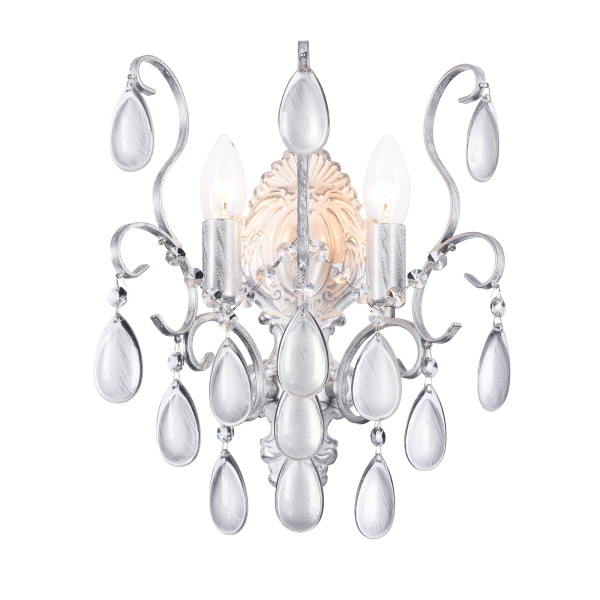 Настенный светильник (бра) 2*E14 40Вт Серебро IP20 Chabrol FR2302WL-02S Freya