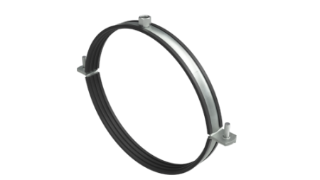 Хомут для воздуховодов с изоляцией с гайкой М8 для труб d 224 мм DKC